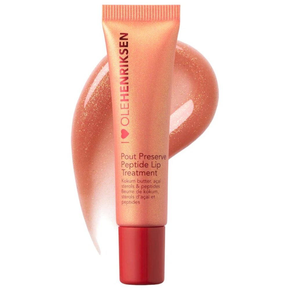 New/Sealed, Pout Preserve Peptide Glimmer Lip Treatment Strawberry Sorbet Glimmr